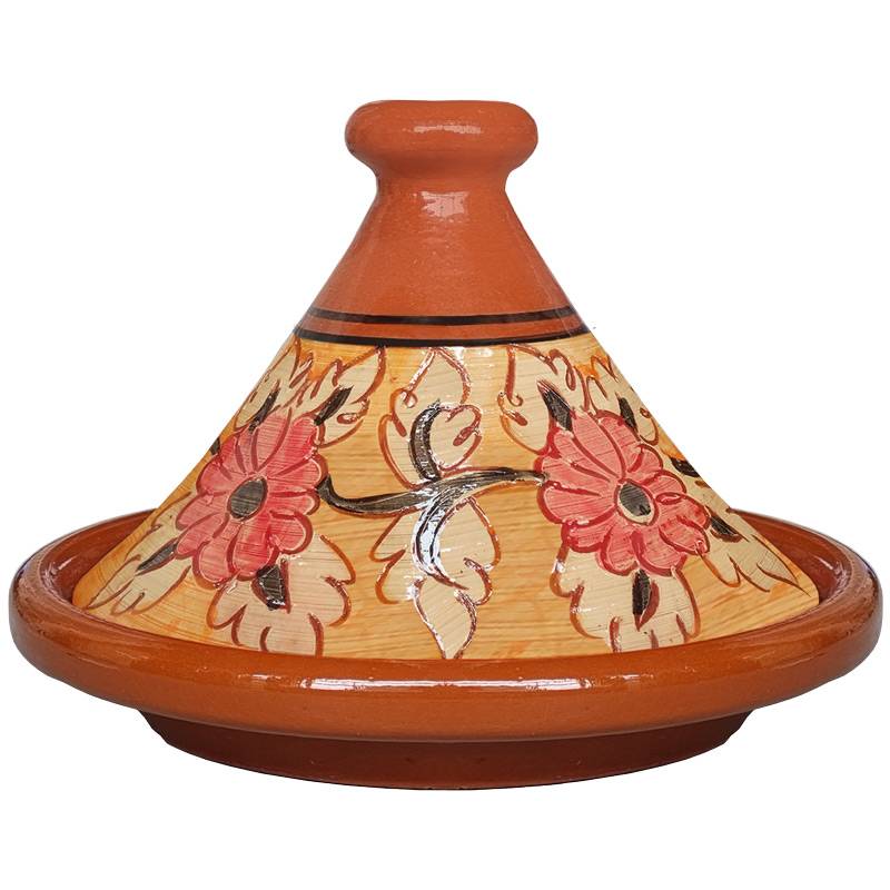 Marokkanische Mini Tajine Gelb 13x14cm - Dekorative Gewürzschale Aus Metall