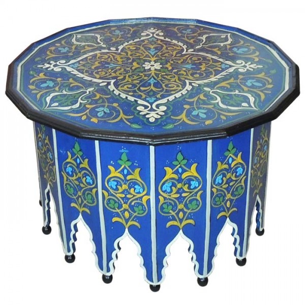 Orientalischer Tisch Warda Blau