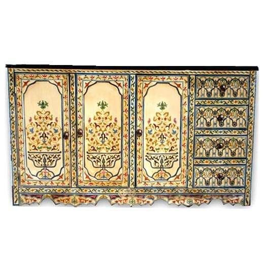 Orientalisches Sideboard Jaha Weiß