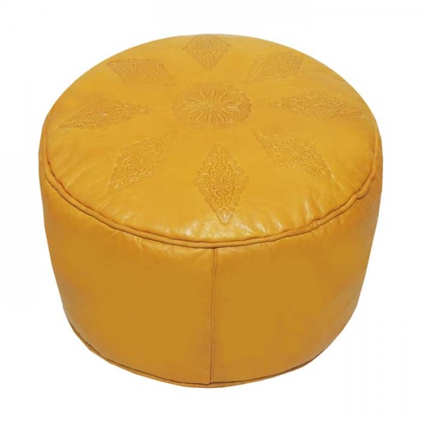 Orientalischer Pouf Echtleder Nora