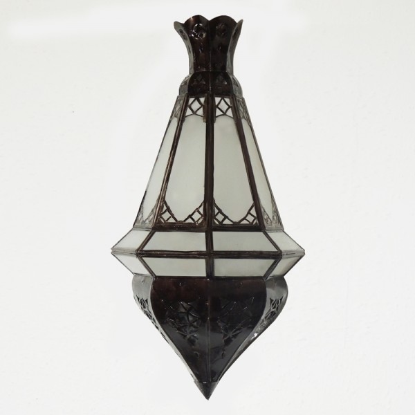 Orientalische Wandlampe Amal Milchglas