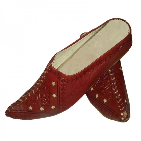 Orientalische Schuhe Najma Weinrot