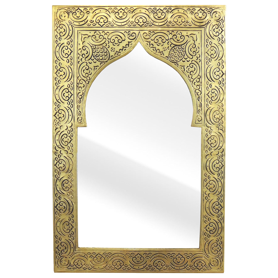 Messing Spiegel Orient Look 37x24 Orient Möbel