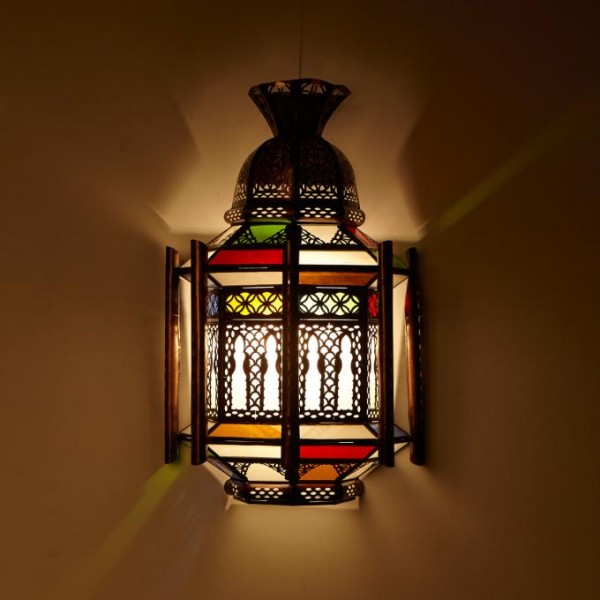 Orientalische Wandlampe Swira Weiß