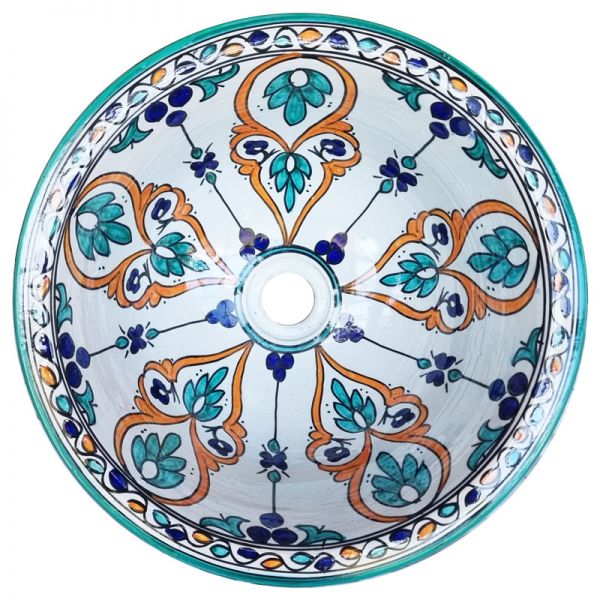 Orientalisches Keramik-Waschschüssel Fes-11