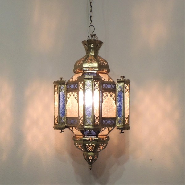 Marokkanische Hängelampe Asala Gold | Orient Lampen