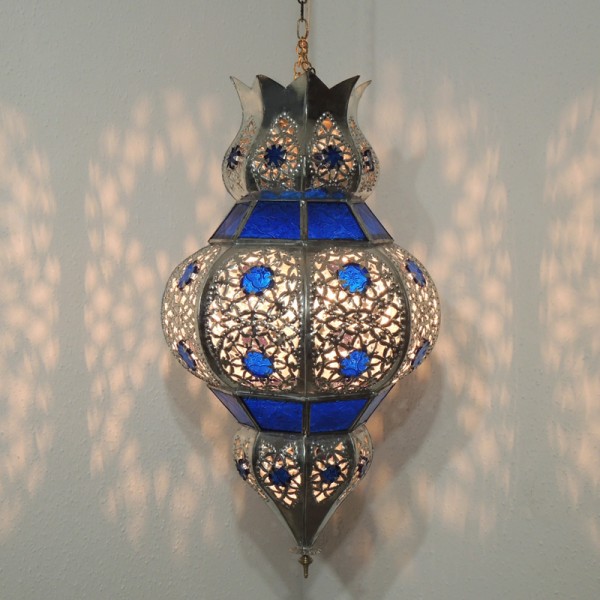 Orientalische Deckenlampe Abla Blau