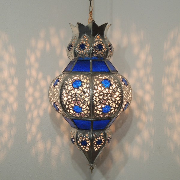 Orientalische Deckenlampe Abla Blau