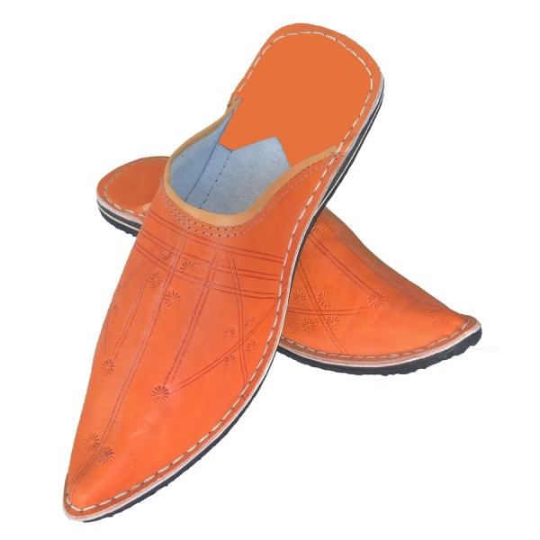 Marokkanische Babouche / Slipper Orange