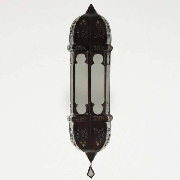 Marokkanische Wandlampe Shadi Milchglas