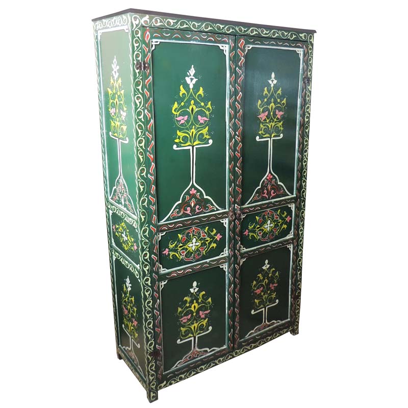 Schrank orientalisch Nohayla Grün | Orient Möbel