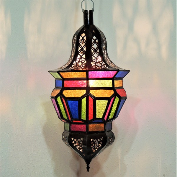 Orientalische Hängelampe Hoda Bunt