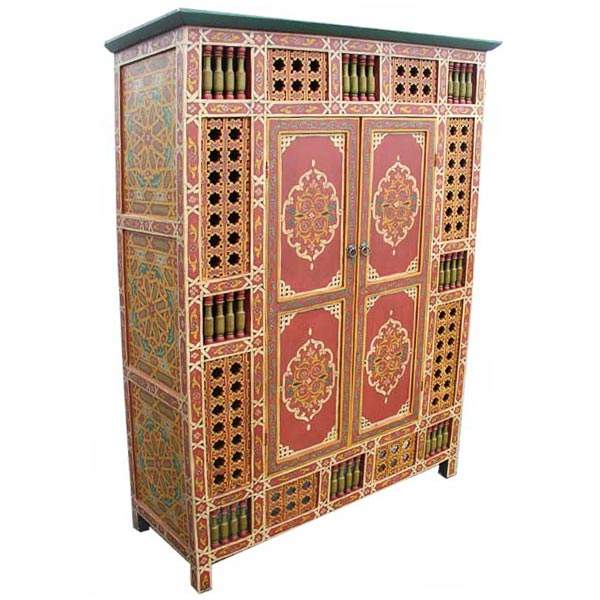 Orientalischer Schrank Beldi Rot