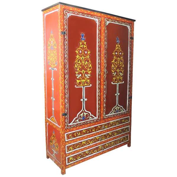 Orientalischer Schrank Nohayla Rot