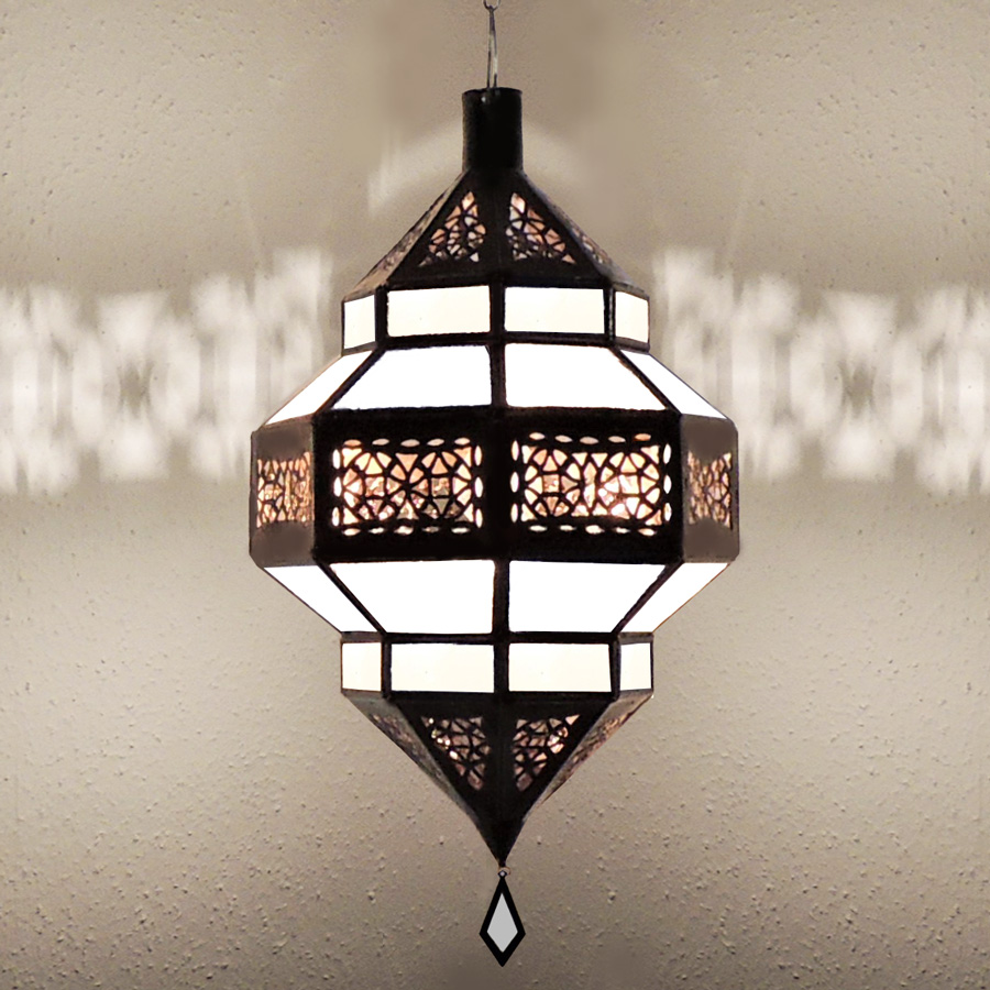 Orientalische Hängelampe Aya Milchglas | Orient Lampen