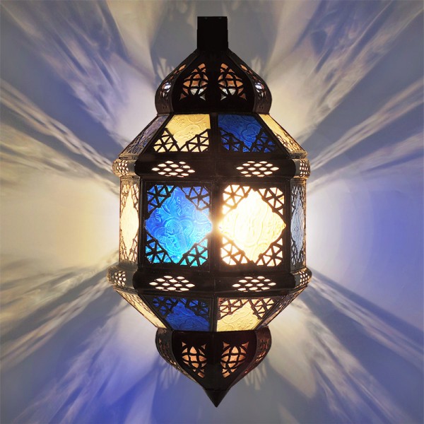 Orientalische Wandlampe Titia Blau