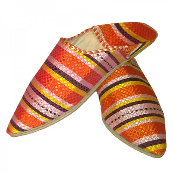 Orientalische Lederschuhe Alwan Orange