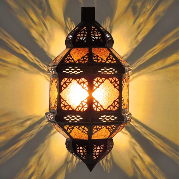 Orientalische Wandlampe Titia Gelb