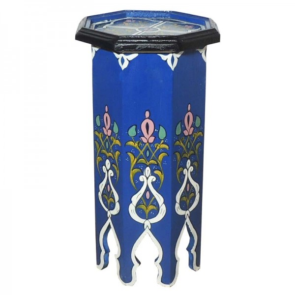 Orientalischer Beistelltisch Tola Blau