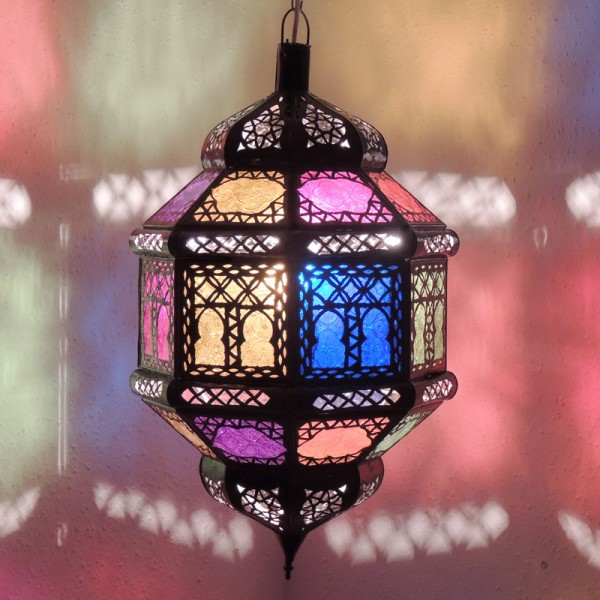 Orientalische Deckenlampe Titia Biban Bunt